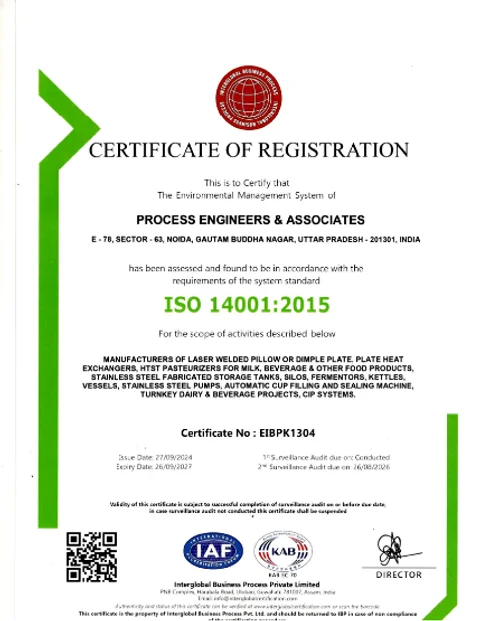 ISO 14001 certificate preview
