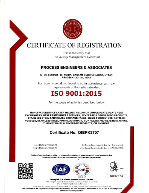 ISO 9001 certificate preview
